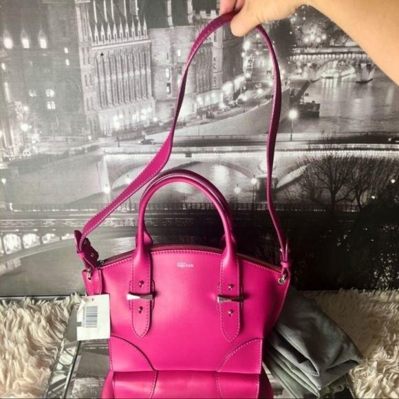 Alexander McQueen Pink Leather Legend Satchel - Picture 4 of 16